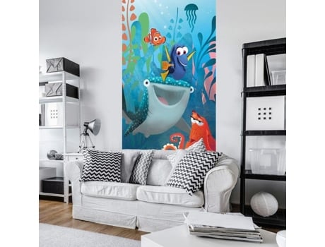 Foto Mural Não Tecido 250 X 150 Cm Disney Procurando Dory Azul Papel De Parede Digital Peixe Do Mar 3 Tiras De Largura 50 Cm Komar