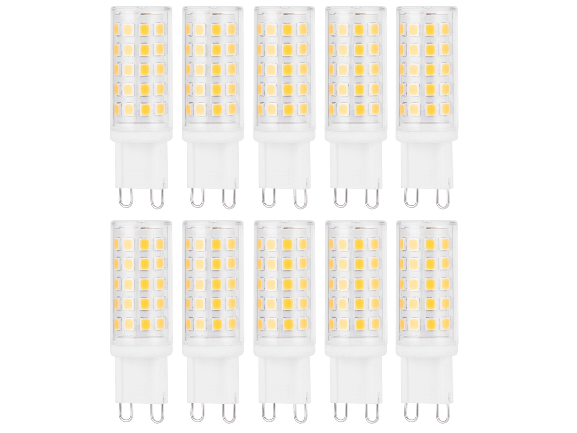 10pcs Lâmpada Led Base G9 4w 54led Luz Quente para Lustre Lâmpada de Parede Ac100 265v | S/MARCA