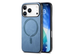 Capa Para Iphone 17 Pro Magsafe Skin-touch - Azul