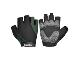 Botões de lycra MDUG respiráveis de meio dedo, antiderrapantes para mountain bike e estrada (Xl)