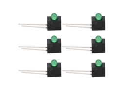 100 Soquetes e Abajures Led 3mm 90 Graus