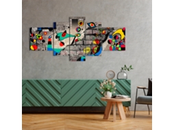 Quadro Moderno DEKOART Arte Abstrata, Miró Moderno Cor Vermalhos (180 X 85cm)