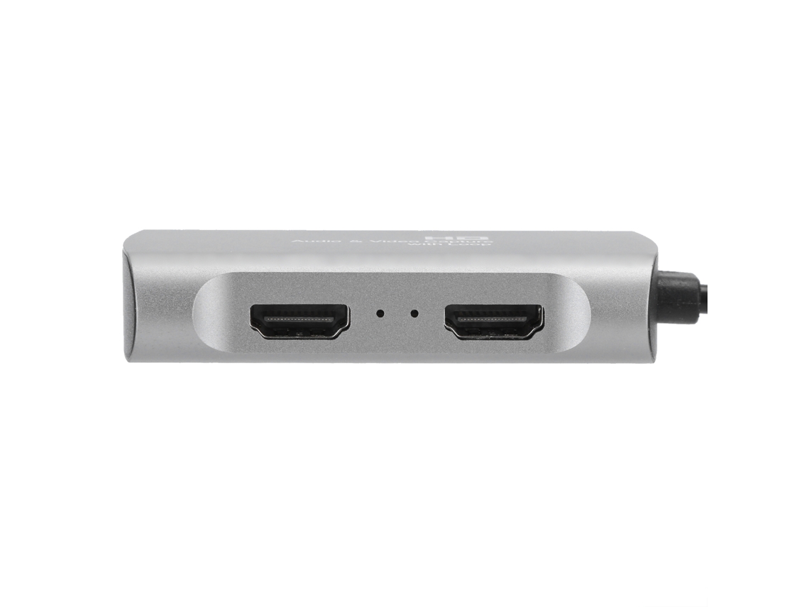 Placa De Captura De Áudio E Vídeo Hd Hdmi Para Hdmi 4k Usb 2.0 1080p Para Transmissão Ao Vivo De Jogos, Cinza Prateado 231 Slowmoose