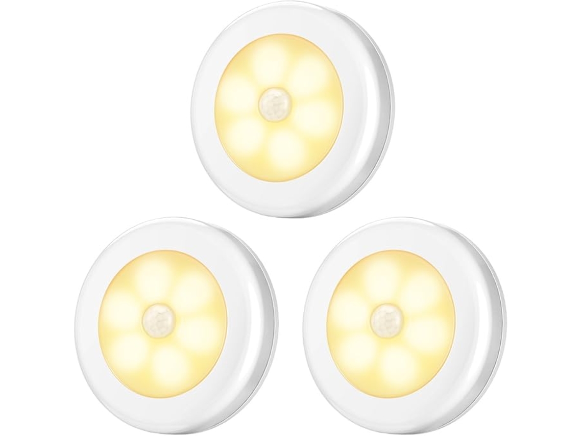 Luz Noturna Com Sensor De Movimento, Luz Com Sensor De Movimento A Bateria, Liga/desliga Automático, Luz Led Com Sensor, Iluminação Para Armários