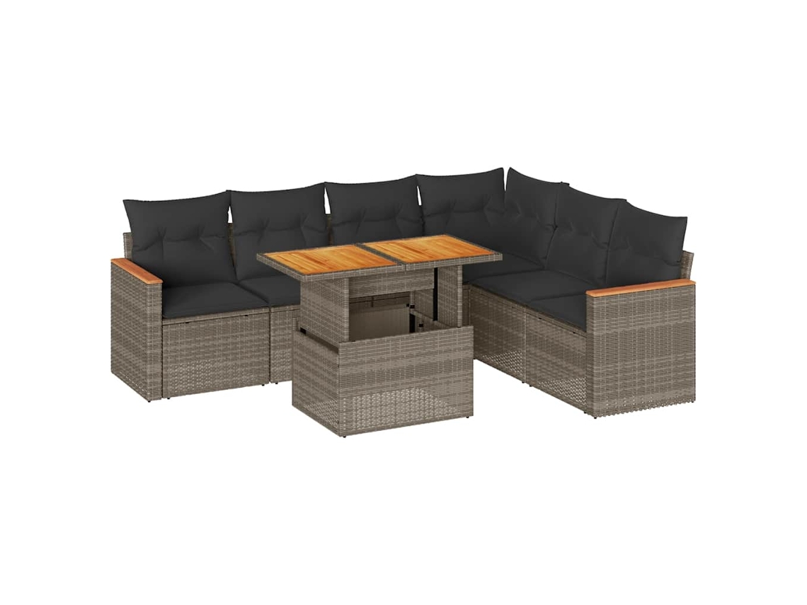 Garden Sofa Set, Garden Sofa Sets Vidaxl Cinzeto Rattan / Vime (n/a)