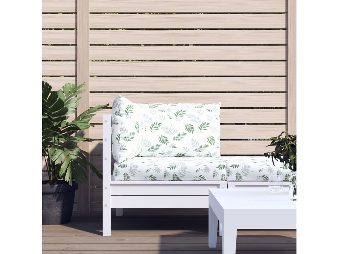 Vidaxl Almofadões P/ Móveis Paletes 3 Pcs Tecido Oxford Padrão Folhas