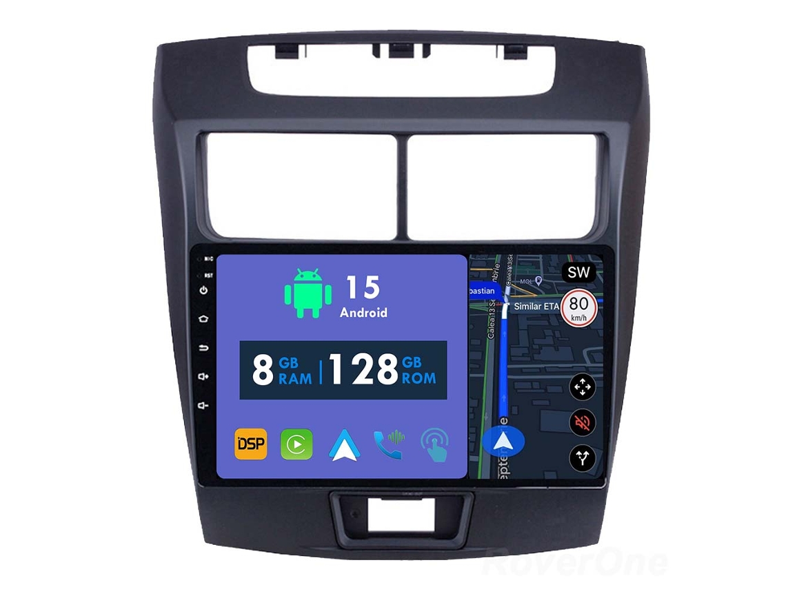 Auto Rádio Carro Bluetooth Autoradio 8GB RAM 128G ROM CarPlay Navegação GPS Ecrã Táctil RoverOne para Toyota Avanza 2010-2016  