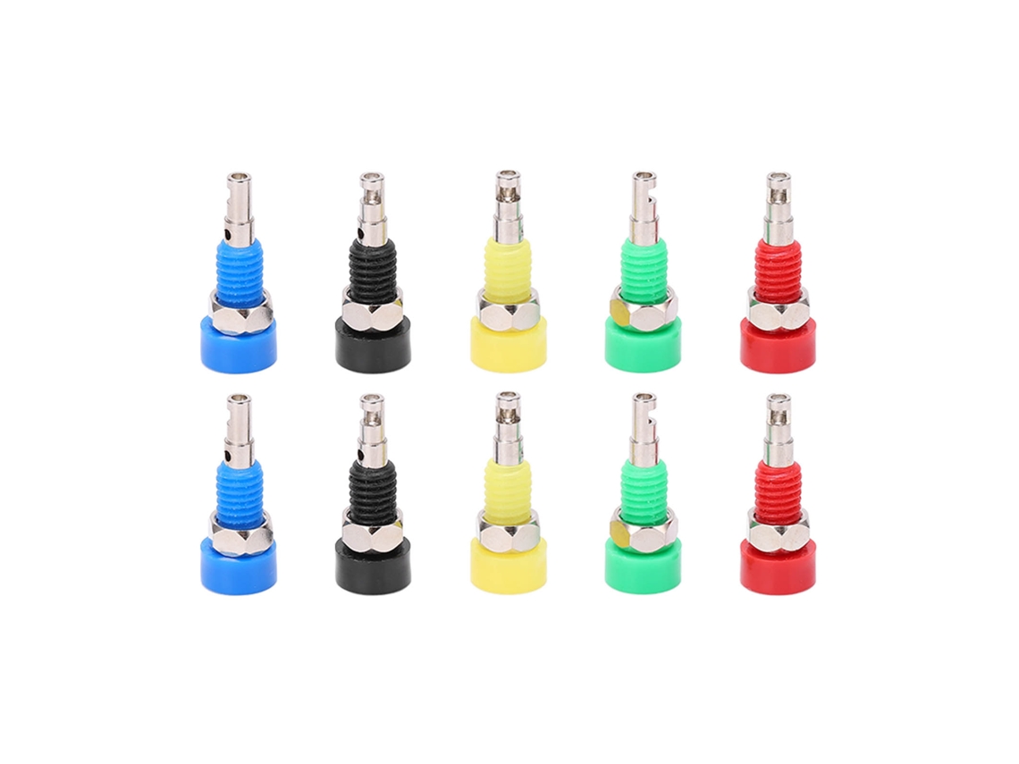 10 pinos de ligação banana fêmea YURU, adaptador para instrumentos eletrônicos