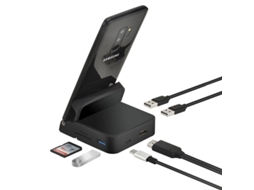 Suporte Criativo AQUAFORGE de Mesa com Tema de Escritório