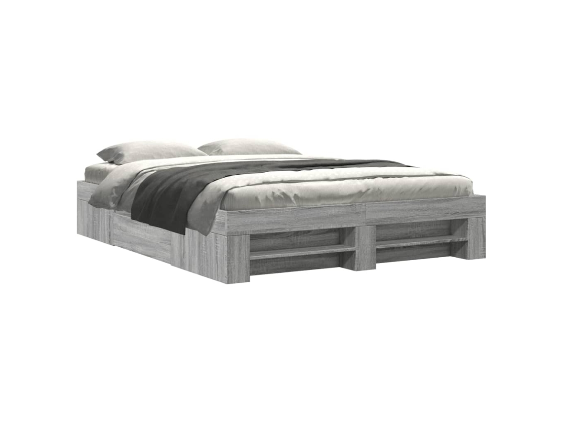 Estrutura de Cama Sonoma Cinzento MAISON EXCLUSIVE (160x200 cm)