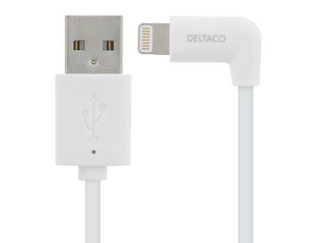 Cabo Iplh Telemóvel Usb DELTACO Branco