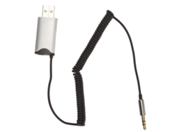Aetheria adaptador Aux Bt 5.3 com Microfone, Receptor para Carro Casa Computador, Conexão Fácil, Alcance 11m