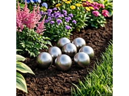 Vidaxl Bola Escovada 8 Unid. Ø 5 Cm Prateado Aço Inoxidável 201