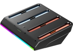 Base De Carregamento 4 Em 1 Com Indicador Led Para Controle Jogos Ns2.
