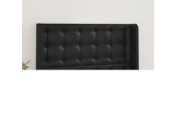 Cabecero con Alas de Polipiel 103x16x118/128 Cm Negro
