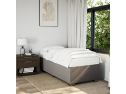 Vidaxl Estrutura De Cama Sem Colchão 80x200 Cm Tecido Cinzento