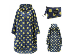2026 impermeáveis de Tela Portáteis para Adultos, Ponchos Reutilizáveis com Capuz e Mangas Leve Piq Azul Amarelo