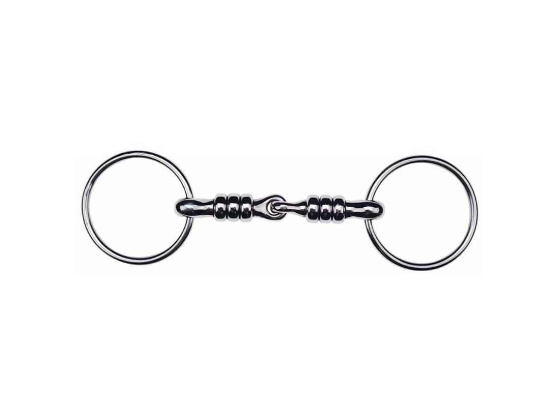 Bridões Maciços de Aço Inoxidável com Rolos Prateado 125 Mmfeeling