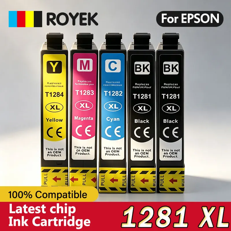 10 Unidades t 1281 T1282 T1283 T1284 Para Impressoras Epson S22 Sx125 Sx130 Sx235w Sx420w Sx440w Sx430w