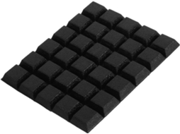 Doitool 32 Peças Pés De Borracha Trapezoidais Antiderrapantes Para Armários Vidro, Gavetas E Almofadas Antiderrapantes