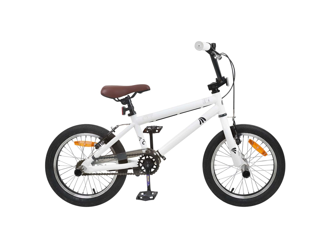 Vidaxl Bmx 18 Polegadas Para 7-10 Anos Branco