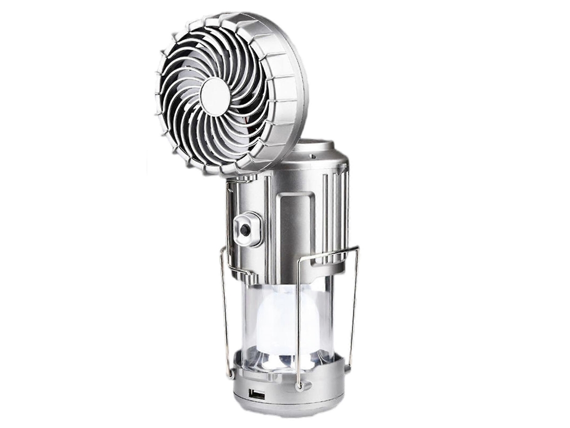 Lanterna De Acampamento Led Com Ventilador E Energia Solar Para Barraca Aquaforge