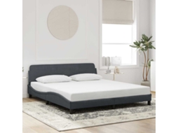 Vidaxl Estrutura De Cama Dover 180x200 Cm Veludo Cinzento-escuro