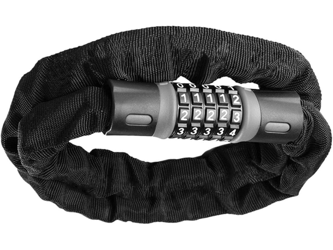 Cadeado De Corrente Reforçado Para Bicicletas, 1,2 M, Com Combinação