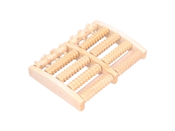 Massageador De Bambu Para Relaxamento Dos Pés, Alivia A Fadiga, Leve E Durável, Com Rolo.