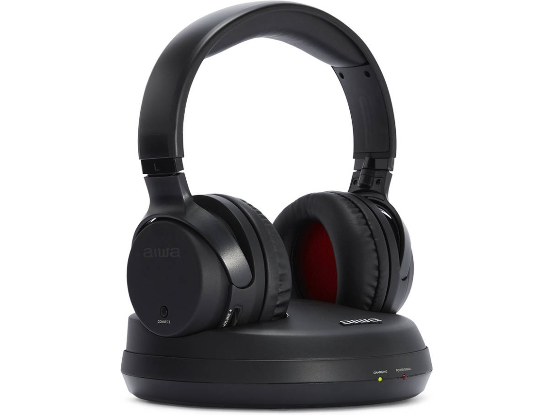 Auscultadores Wireless AIWA Whf-880 (Over Ear - Preto)