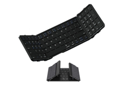 Teclado Bluetooth Dobrável Em Três Partes, Tamanho Normal, Com Teclado Numérico E Recarregável.