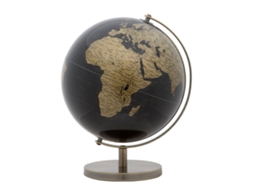 Globo De Bronze Cm Ø 25x34 Único / Preto/dourado