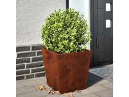 Vidaxl Garden Planters 2 Pcs 40x40x40 Cm Aço Resistente Às Intempéries