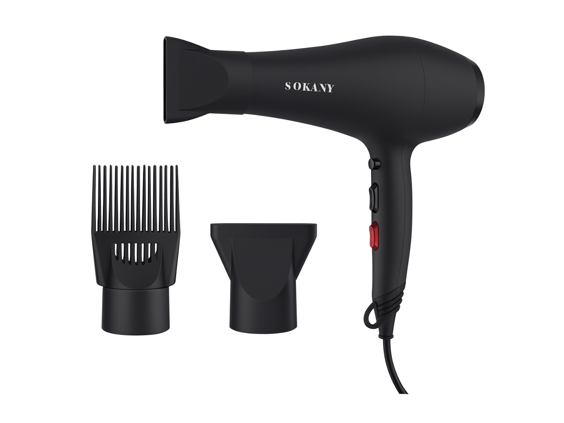 Secador De Cabelo 3000w Sokany Sk 2223 Preto