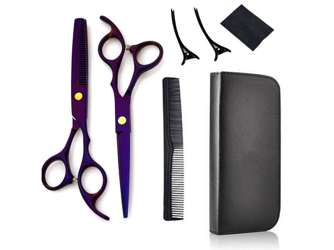Conjunto De Tesouras Para Corte De Cabelo Tesouras Profissionais Para Corte De Cabelo, Tesouras Para Desbaste, Pentes Para Cabelo Brilvibera