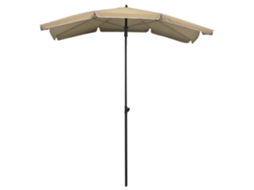 Guarda sol de Jardim com Poste 200x130 Cm Cinzento acastanhado MAISON EXCLUSIVE