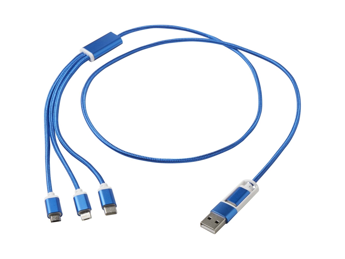 Cable De Carga 5 En 1 De Aluminio Reciclado "versatile"
