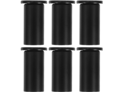 Conjunto De 6 Ganchos Parede Redondos Simples Em Aço Inoxidável 304, Pretos, 32, 5x 20mm, Para Pendurar Roupas E Casacos