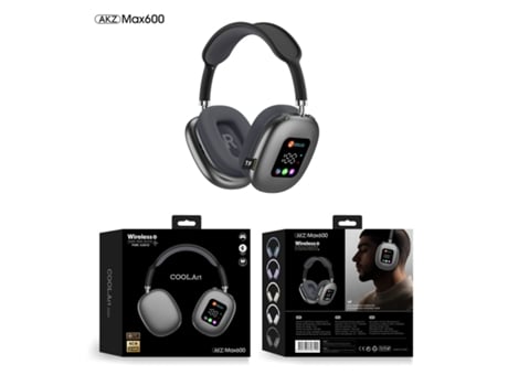Auriculares Bluetooth 5.3 Supra-auriculares - Compatíveis Com Função De Chamada - Max600 Preto Winlauyet