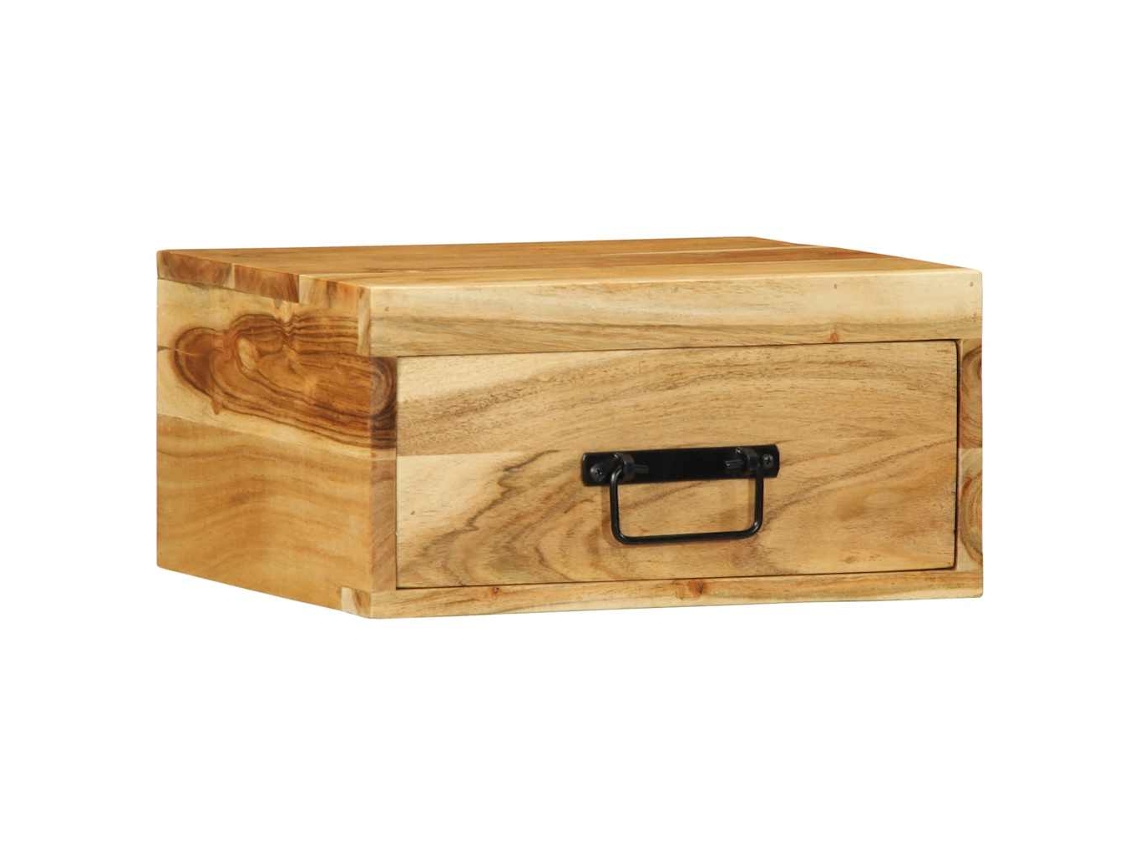 Wall-mounted Bedside Cabinet, Wall-mounted Bedside Cabinets Vidaxl Marrom Madeira De Acácia (n/a)