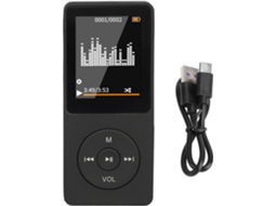 Leitor de MP3/MP4 de 64 GB, tela de 64 GB, gravador, alto-falante, gravação de voz, pequeno Hi-Fi sem perdas, 1,8