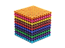 Conjunto De 1000 Bolas Magnéticas De 5mm Cubo Mágico Juguete De Construção Para Aliviar O Estresse 10 Cores Mistas