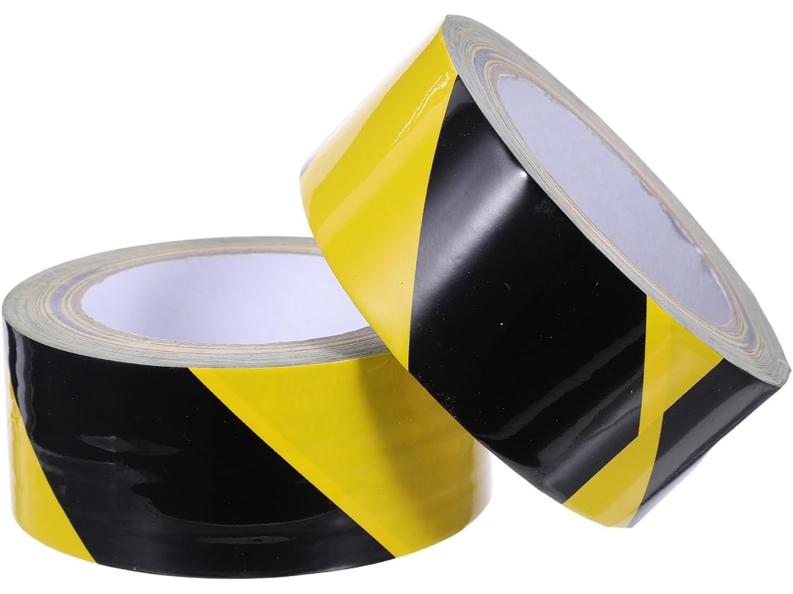 Ounona 2-rolos De Bordas Decorativas Fácil Aplicação Para Decoração Escolar, Estilo Listra De Advertência, Material Pe E