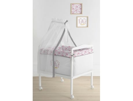 Berço Quadrado Mini Têxtil Vo Poetik Cinza Tanuki (l)