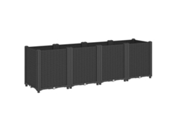 Garden Planter, Garden Planters Vidaxl Preto Polipropileno (160 X 40 X 53 Cm)