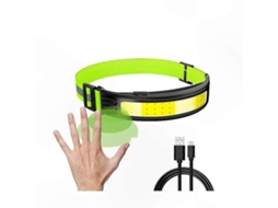 Lanterna De Pesca Cob Portátil E À Prova D'água Com Sensor De Movimento E Alerta Vermelho Para Uso Externo.