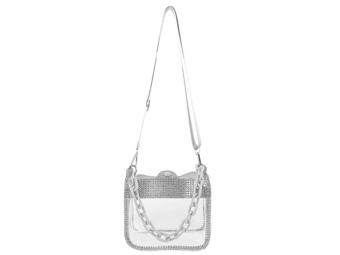 Bolsa Hombro MARCA Transparente, Portátil, Decorativa, Prática, para Viagem e Ocasiões ao Ar Livre