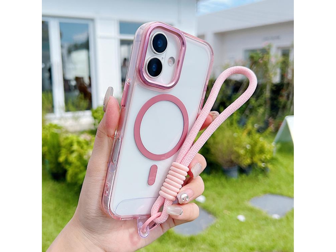Capa Para Iphone 17 Com Magsafe E Alça De Pulso