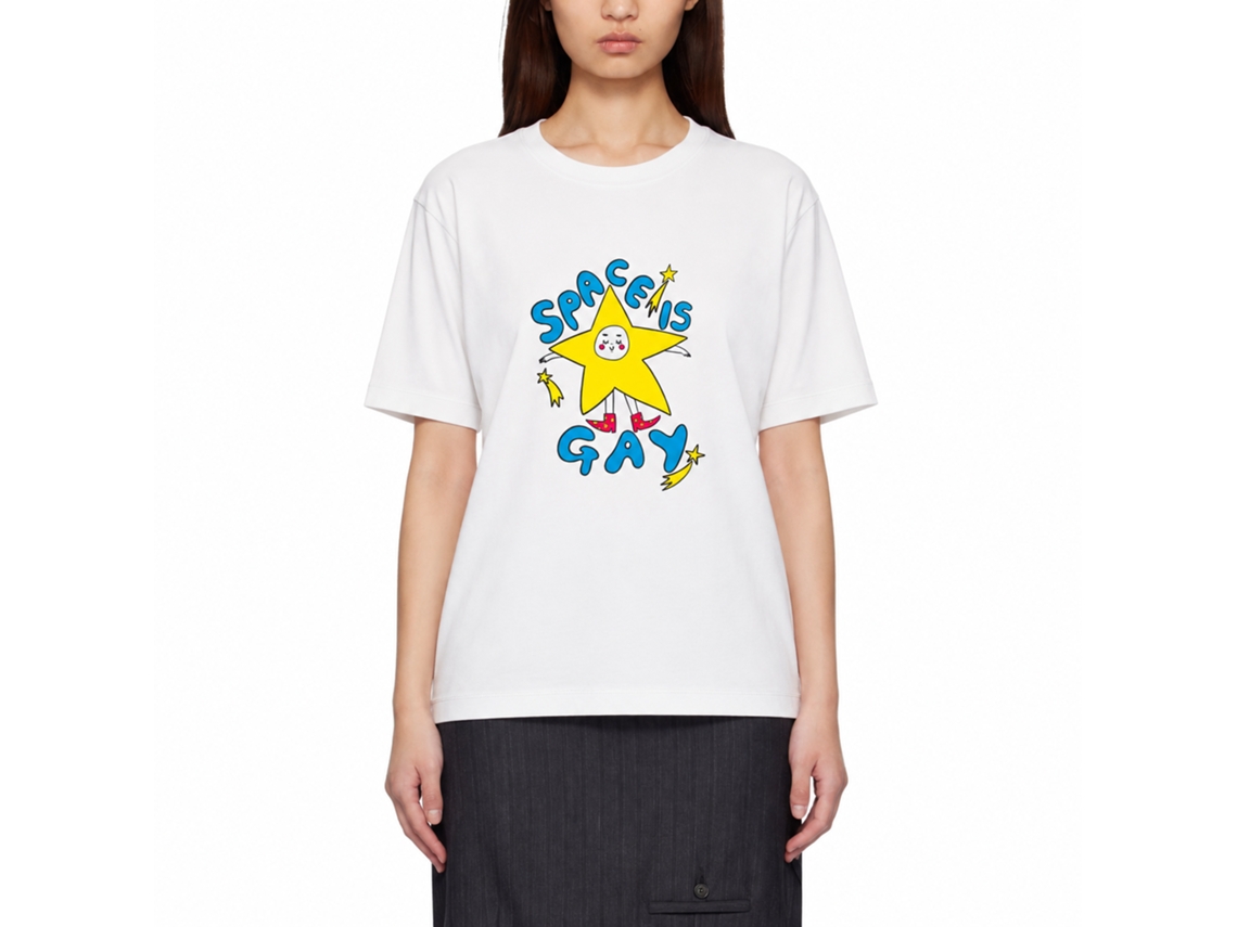 Rockinstone Space Is Gay Saturnzingers T-shirt Unique Designer Style