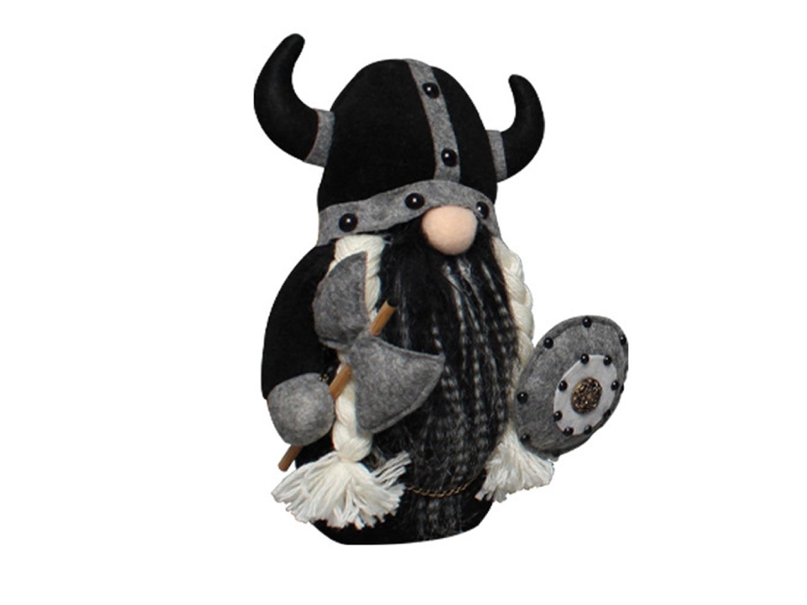 Primerox boneca de Pelúcia Anão Viking Gladiador Sem Rosto Decorativo de Mesa 26cm